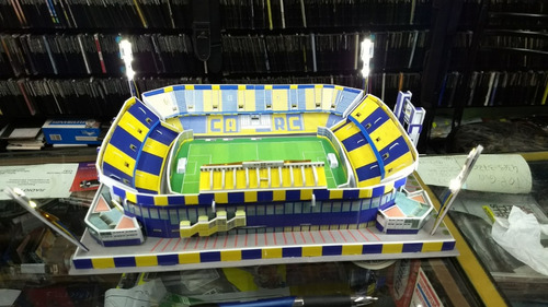 Maqueta Estadio 3d Para Armar C/luces Cancha Rosario Central