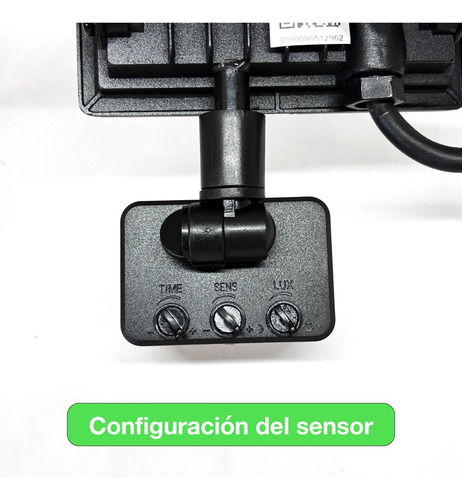 Foco Proyector Led Reflector Con Sensor 50w Ip65 Luz Blanca