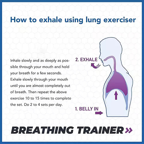 2 Entrenador Físico Para Ejercicios Pulmonares, Ejercitador