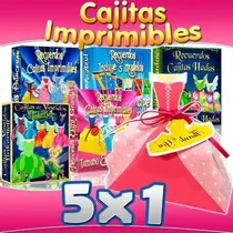 Comprar Kit Imprimible Cajitas De Princesas Hadas Y Principes 5x1
