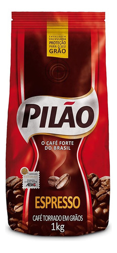 Café Brasileño Pilao 1 Kg En Grano Para Moler Espresso