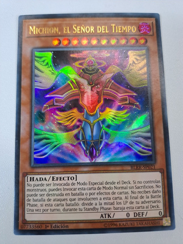 Michion The Timelord Blrr-sp021 Ultra Rare Yugioh 