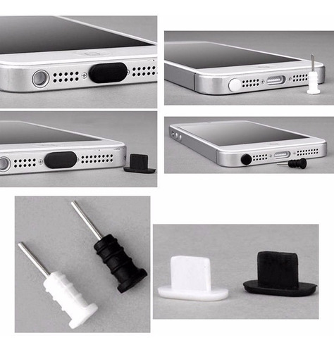 2 Protectores Anti-polvo Plugs Tapones Para iPhone iPad iPod