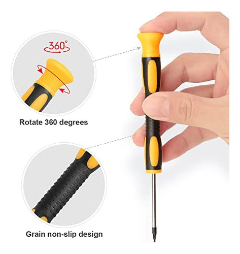 Kingsdun Juego De Destornilladores Torx Magnéticos De 12 Pie