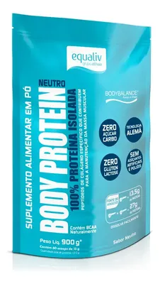 Proteína Equaliv Body Protein Refil 900g em pó Sem sabor x 900g