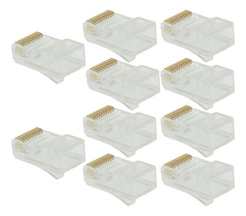 2 X 10 Piezas Rj50 Módulo Rohs Fácil Claro