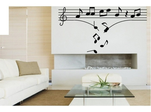 Vinilos Adhesivos Notas Musicales 45x87cms Varios Diseños