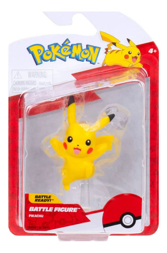 Pokemon Mini Figura De Batalla Pikachu