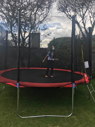 Saltarín-trampolin Con Escalera 8, 12 Y 15 Pies