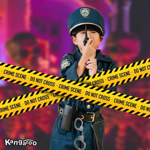 Juego De Rol Policial Esposando A Un Canguro Para Niños Con