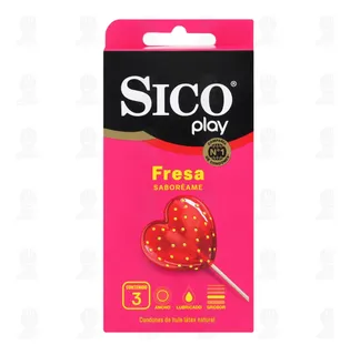 Preservativos Sico Play C/3 Condones