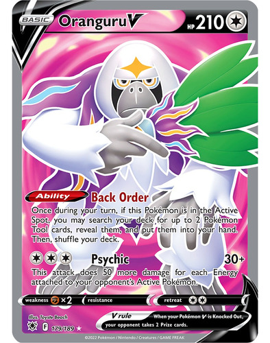 Pokemon Oranguru V 179/189 Full Art Astral Radiance Asr (Usado)
