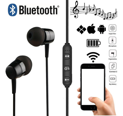 Auriculares Inalambricos Bluetooth Deportivos Mh-750 In Ear
