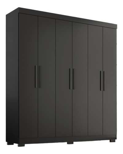 Guarda Roupa Casal Lisboa 6 Portas 2 Gav Com Pés Cor Onix