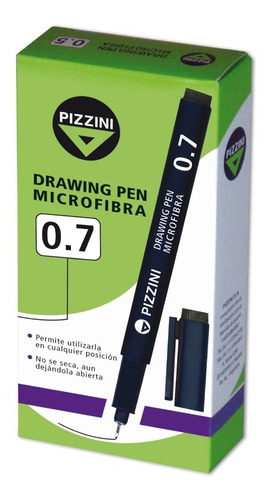 Estilografo Pizzini 0.7 Mm Graduado Drawing Pen Microfibra