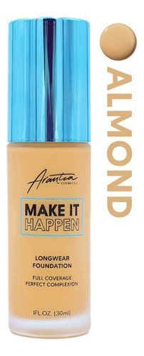 Base de maquillaje líquida Arantza Cosmetics Make It Happen Hágalo realidad tono nueva colección-a8 almond - 30mL