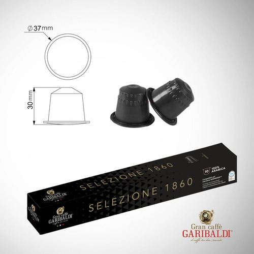 Nuevo! 10 Capsulas Cafe Garibaldi Italia Selezione Nespresso