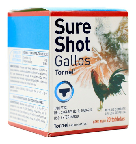 Sure Shot Vitaminas Energizantes Para Gallos 20 Tab Tornel