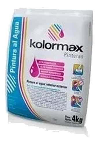 Pintura Al Agua En Polvo Antihongo 4kg Rinde 10 Lts. Ext-int