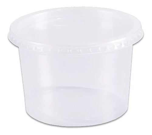 Imagem 2 de 3 de 2 Pote Plastico Marmita Red 500ml Alim 24 Un Micro Freezer