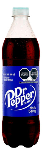 12 Refresco Dark Berry Dr. Pepper Edición Limitada 600ml C/u