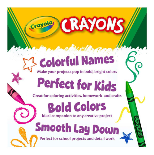 Crayola Crayon Classpack, 800 Conteo, Suministros Escolares