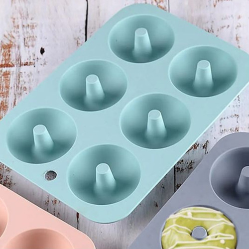 Molde Flexible De Silicona Para Donas Pancake Muffins