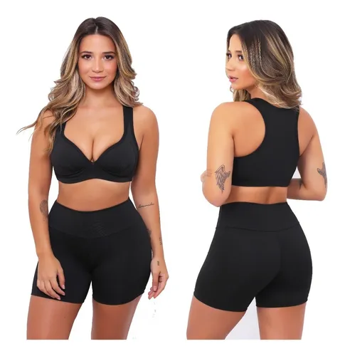 Conjunto Short Top Moda Fitness Feminina Academia Atacado