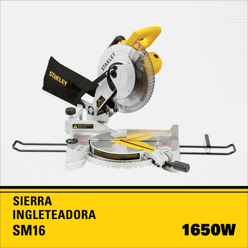 Sierra De Inglete 1650w +disco Corte Aluminio Stanley Sm16b3