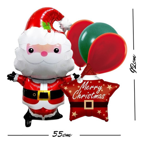 Set Globo Navidad Metálicos Modelos Varios Navideños