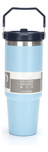 Termo De Acero Inoxidable Doble Capa De 30 Oz Con Agarradera