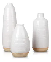 Comprar Colecciones De Teresa Rústicas Jarrones De Cerámica Blanca P