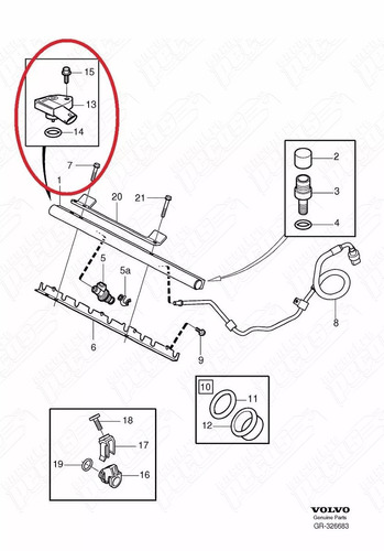 Volvo S40 2.5 T5 2004-2009 Original Sensor Temperatura Ar