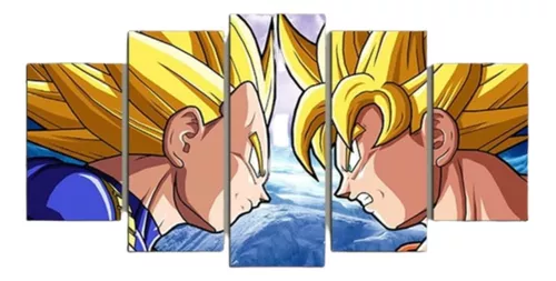 Quadro Decorativo Dragon Ball Vegeta Desenho Anime Salas Quartos