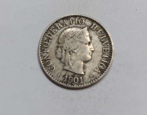 Moneda De 5 Rappen Año 1901