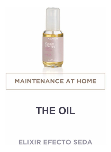 Imagen 3 de 7 de Keratin Therapy The Oil Lisse Desing 50ml Alfaparf Milano