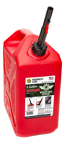 Tanque Para Gasolina 20l Rojo Midwest Can 5110