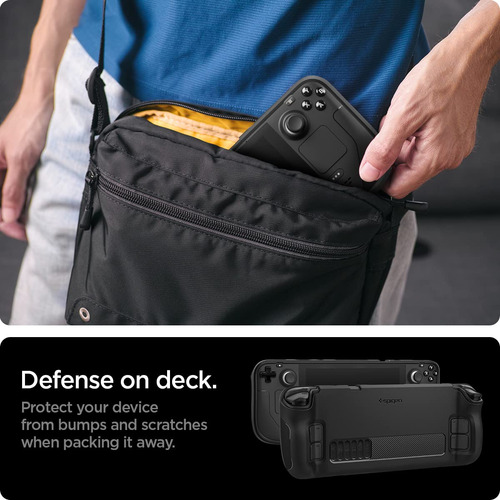 Funda Resistente Negra Mate Para Steam Deck Lcd Y Oled