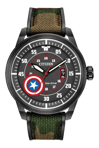 Reloj Citizen Eco Drive Marvel Capitán América Aw1367-05w