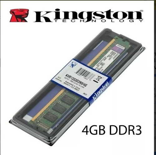 Memoria 4gb Ddr3 1333 Mhz Kingston Pc3-10600 (nueva)
