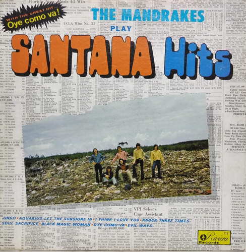 The Mandrakes  Play Santana Hits Lp Usa