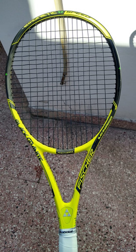 2 Raquetas De Tenis Fischer Black Granite Amarillo 4 3/8 (Usado)