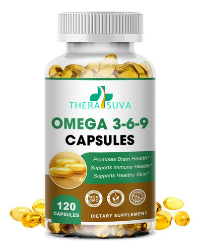 Omega 3-6-9 De Alta Potencia, Suplemento 100 % Vegano Para L