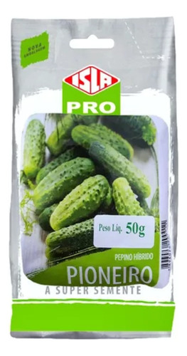 Sementes Pepino Híbrido Pioneiro Conserva Pacote C/ 50g