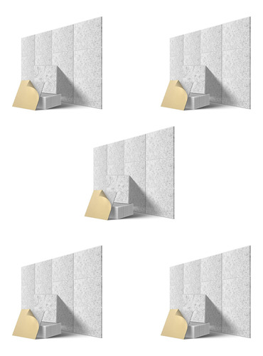 Paquete De 60 Paneles Acústicos Autoadhesivos, 12 X 12 X 0.4