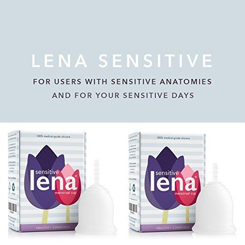Lena Sensibles Copa Menstrual - Grande - Claro - Flujo Pesa