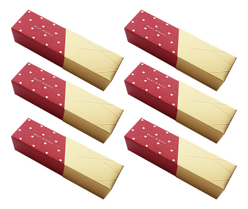 Cajas De Caramelos Con Forma De Lápiz Labial Rojo, Paquete D