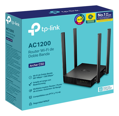Tp-link Archer C50 Ac1200 Router Inalámbrico Doble Banda