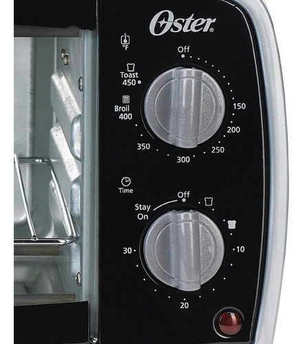 Horno Tostador Negro 4 Rebanadas 900 W