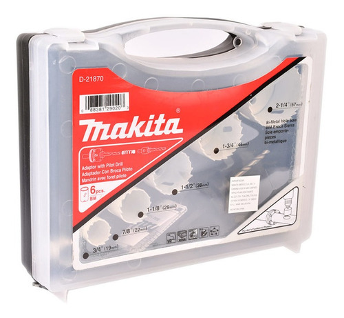 Juego De Brocasierras Makita D-21870 9 Piezas Con Adaptador